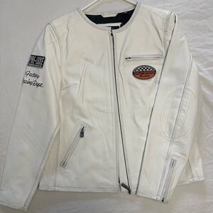 Harley-Davidson White Leather Jacket